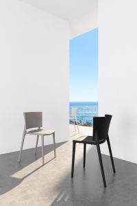 Стул пластиковый Vondom Africa Basic полипропилен, стекловолокно черный Фото 6