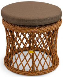 Пуф плетеный с подушкой-thumbs-Фото1