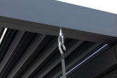 Пергола металлическая 3х6 м Tagliamento Astrol Pergola алюминий, текстилен темно-серый Фото 7