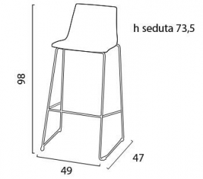 Стул пластиковый барный-thumbs-Фото3