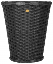 Кашпо плетеное ReeHouse Planter алюминий, искусственный ротанг черный металлик Фото 1