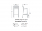 Стул пластиковый полубарный Gaber Nuta Stool 68 технополимер бордовый Фото 2
