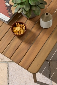 Столик деревянный кофейный Tagliamento Nara акация песочный Фото 3