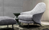 Кресло мягкое Minotti Angie алюминий, ткань Фото 11