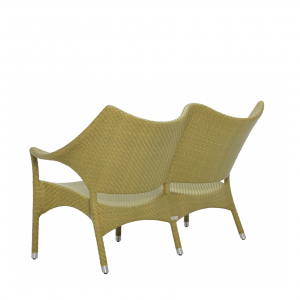 Диван двухместный плетеный JANUS et Cie Amari алюминий, искусственный ротанг бамбуковый зеленый Фото 3