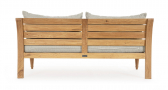Диван деревянный с подушками Garden Relax Karuba тик, олефин натуральный, бежевый Фото 4