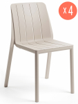 Комплект пластиковых стульев Tiberina Bistrot Set 4