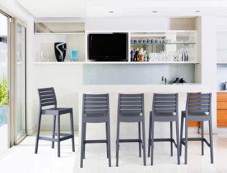 Стул пластиковый барный Ares Bar 75