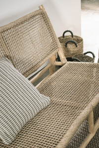 Диван плетеный Garden Relax Lampok тик, искусственный ротанг Фото 6