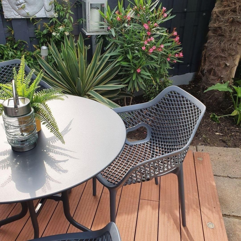 Кресло пластиковое Air XL, темно-серый
