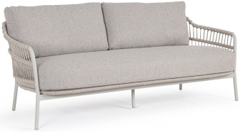 Диван трехместный плетеный с подушками-thumbs-Фото1