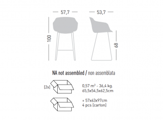 Кресло барное с обивкой-thumbs-Фото3
