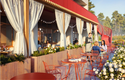 Диван пластиковый двухместный Siesta Contract Paris Lounge стеклопластик темно-серый Фото 11