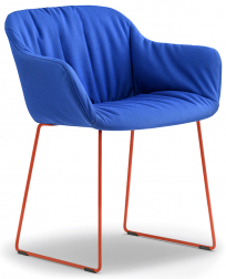 Кресло на полозьях с обивкой-thumbs-Фото1