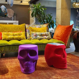 Табурет пластиковый Qeeboo Mexico Velvet Finish полиэтилен фиолетовый Фото 8