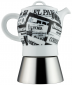 Кофеварка гейзерная Ancap Espressina Classic фарфор деколь Stampa Фото 4