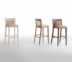 Стул барный с обивкой Montbel Logica дерево, сталь, ткань Фото 6