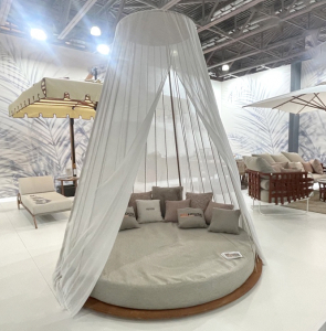 Лаунж-диван с балдахином Rever Planet сталь, фанера мультистрато, ткань Фото 13