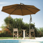 Зонт профессиональный Skyline Design Rio алюминий/sunbrella серо-коричневый Фото 2