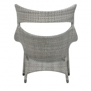 Кресло лаунж плетеное JANUS et Cie Amari алюминий, искусственный ротанг дымчатый Фото 5