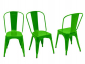 Стул металлический RL Lyon анодированный алюминий зеленый Фото 2