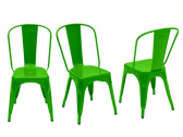 Стул металлический RL Lyon анодированный алюминий зеленый Фото 2