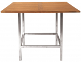 Стол деревянный барный Giardino Di Legno Berbeda сталь, тик Фото 1