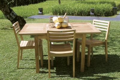 Стол деревянный раздвижной Giardino Di Legno Savana Medea тик Фото 5