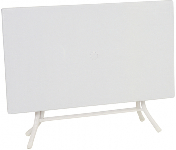 Стол пластиковый складной Siesta Garden Foldable Tables сталь, пластик белый Фото 1