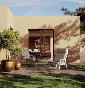 Кресло металлическое с подушками Garden Relax Emery алюминий, роуп, олефин Фото 8