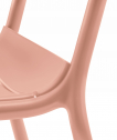 Стул пластиковый PEDRALI Souvenir стеклопластик розовый Фото 4