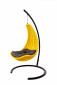 Кресло плетеное подвесное DW Hammock сталь, искусственный ротанг, полиэстер желтый Фото 12