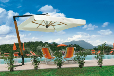 Зонт профессиональный Scolaro Palladio Braccio Relax алюминий, полиэстер слоновая кость Фото 2