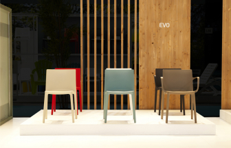 Стул пластиковый Evo-S, светло-серый