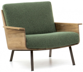 Кресло деревянное с обивкой-thumbs-Фото1