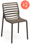 Комплект пластиковых стульев Doga Bistrot Set 2