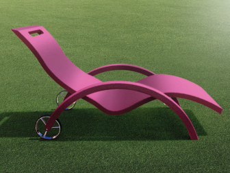 Шезлонг-лежак пластиковый Serendipity Chaise Outdoor S110