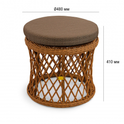 Пуф плетеный с подушкой-thumbs-Фото3