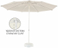 Зонт пляжный профессиональный Ø2.25 м THEUMBRELA SEMSIYE EVI Kiwi Clips алюминий, полиэстер бежевый Фото 1