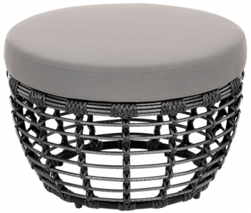 Комплект плетеной мебели ReeHouse Lotus алюминий, искусственный ротанг, олефин, стекло черный металлик, серый, графит Фото 13