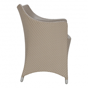 Кресло плетеное JANUS et Cie Amari алюминий, искусственный ротанг палладиевый саржевый Фото 3