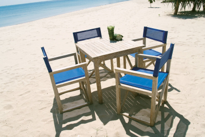 Стол деревянный обеденный Giardino Di Legno White Sand тик Фото 4