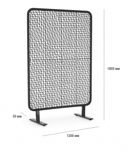 Ширма декоративная Garden Relax Babilo алюминий, роуп антрацит, черный Фото 2