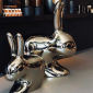 Стул пластиковый Qeeboo Rabbit Metal Finish полиэтилен серебристый Фото 5