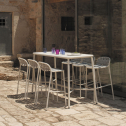 Стол металлический барный EMU Yard алюминий Фото 4