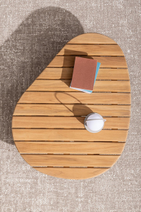 Столик деревянный кофейный Garden Relax Tamires тик натуральный Фото 5