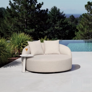 Лаунж-диван с подушками Grattoni Cosy алюминий, олефин конопляный Фото 6