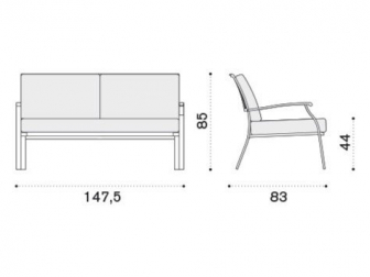 Диван двухместный с подушками-thumbs-Фото3