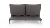 Лежак двухместный мягкий Garden Relax Viper алюминий, олефин антрацит, темно-серый Фото 6