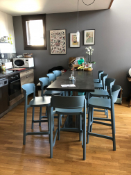 Стул пластиковый барный Abuela Stool 77